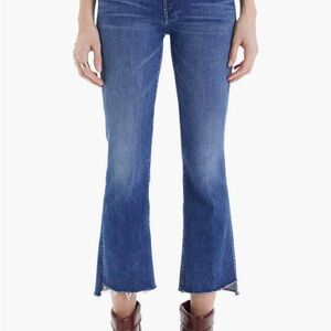 Mother - The Insider crop step fray jeans size 26